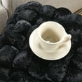 thumbnail image 7 of Home Soft Things Crushed Velvet Pouf Stool Ottoman - Jet Black - 16x16x16'', 7 of 7