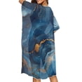 thumbnail image 4 of HELLHERO Swirls Swimwear Coverup Long High Quality Fabrics Casual Long Kimono Swimsuit Cover Up, 4 of 6
