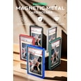 thumbnail image 2 of JIAONASHIJIA UV-Resistant Magnetic Metal Slab Case for 35pt PSA, BGS, CGC Graded Cards. High Alumina Glass, Multi-Point Magnetic Lock, Durable Metal Frame, Stackable Design. Green, 2 of 5