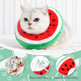 thumbnail image 4 of Adjustable Cone Collar Soft, Cute Cats Recovery Collar, Cats Cones After Surgery for Kittens Watermelon, 4 of 5