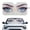 Art Eyes, variant on HUIACONG Retro Sunset Palm Print Car Windshield Sunshade Fashion for Most Sedans SUV Truck Pickups, UV Rays Blocks Foldable Car Window Shade UV Reflective