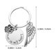 thumbnail image 2 of unbranded Llavero Plateado Con Huella De Detallada Y Con Para Llaves, 2 of 6