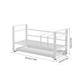 thumbnail image 2 of MesaSe Countertop Sponge Holder Shelf Washing Cloth Rag Drainer Rack with Water Collection Dish Desktop Brush Drying Organizer, 2 of 7