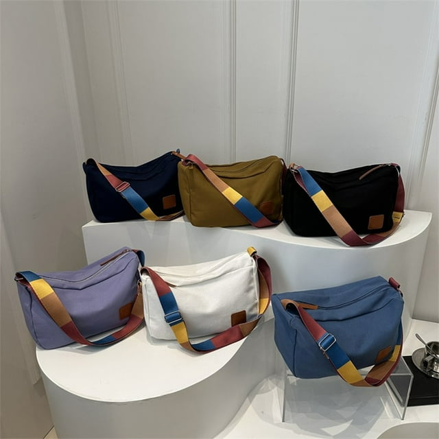 Bolso informal de hombro para mujer - Bolsa mensajera cruzada ajustable para trabajo, viajes y uso diario