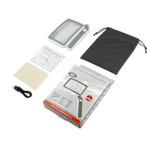 Konghyp Handheld Magnifier – USB-Charged with 10 LEDs and Three Light Levels, Ideal for Elderly Reading Newspapers, Includes Power Display for Convenience and Clarity.