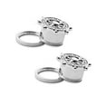 thumbnail image 5 of Pair of Ear Plugs | Tunnels Screw Fit Anchor Design With Cubic Zirconia, 5 of 6