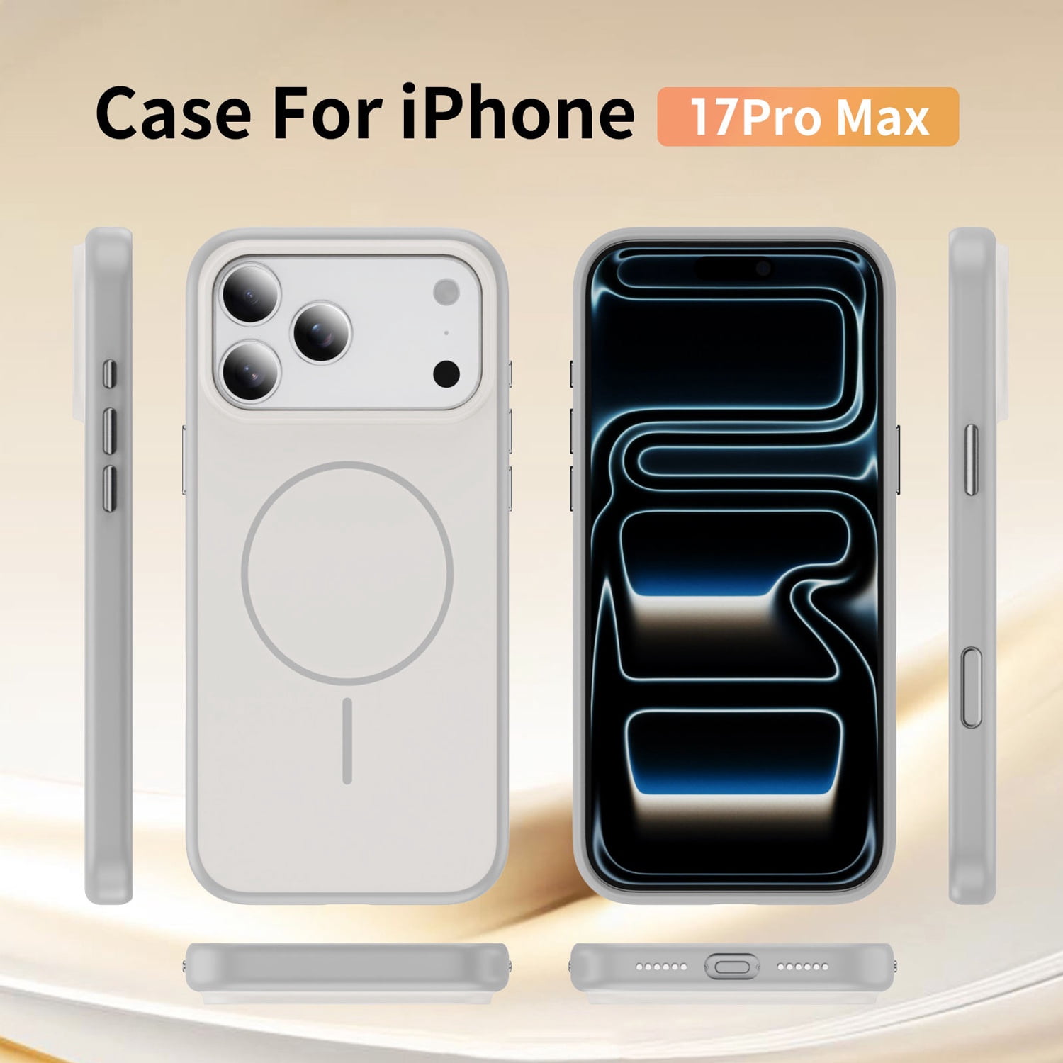 Silken Guard Case with Magsafe for iPhone 17 Pro - White