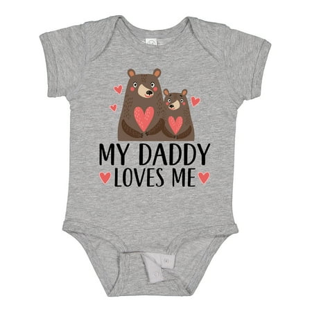 

Inktastic My Daddy Loves Me Bear Gift Baby Boy or Baby Girl Bodysuit