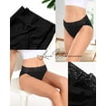 thumbnail image 3 of Womens Underwear Cotton Bikini Panties High Cut Lace Panty Stretch Hipster Underpants Ladies Briefs S-XXL, 3 of 8