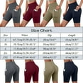 thumbnail image 5 of Aayomet Shorts For Women Workout Shorts Women Spandex High Crossover Waist Gym Yoga Running with Pockets,Navy S, 5 of 5