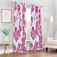 thumbnail image 7 of Hand Draw Flower Blackout Curtains 84"x42" Thermal Insulated Curtain 1 Panel, 7 of 7