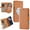 Brown, variant on Phone Case for iPhone 17 Pro Max,PU Split Compatible with MagSafe Folio Flip Wallet Card Bag Magnetic Clasp Protective Phone Cover