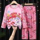 thumbnail image 1 of Pijamas para niños, conjunto de ropa para el hogar de manga larga para niñas de estilo coreano, ropa fina para aire acondicionado para bebés, ropa para niños de primavera y otoño, 1 of 2