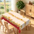 thumbnail image 2 of Duangreer Fall Theme Rectangle Tablecloth, Pumpkin Sunflower Maple Leaf Decors, Waterproof Wrinkle Resistant, Washable Table Cover for Party Decorations, 60 x 84 Inch, 2 of 5