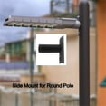 thumbnail image 5 of 2-3/8” OD Horizontal Tenon Arc Adapter, 3in or 4in Round Pole Bracket for LED Lights, 5 of 9