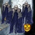 thumbnail image 3 of Dserhfy Halloween Hanging Ghost Decoration Spooky Flying Skull Ghost for Haunted House Prop Indoor Outdoor Porch Yard Tree Decor, 3 of 8