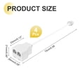 thumbnail image 2 of Uxcell 4 Pack Phone Jack Splitter RJ11 6P4C Telephone Line 2 Way Splitter Adapter for Landline 0.98ft White, 2 of 5