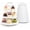 Paper White, variant on 3-Tier Cupcake Stand, 5 Set Cardboard Cupcake Tower with Paper Cover, Dessert Cup Cake Stand Tower for Birthday Wedding Party Decoration,Afternoon Stand, Cupcake Tier Stand