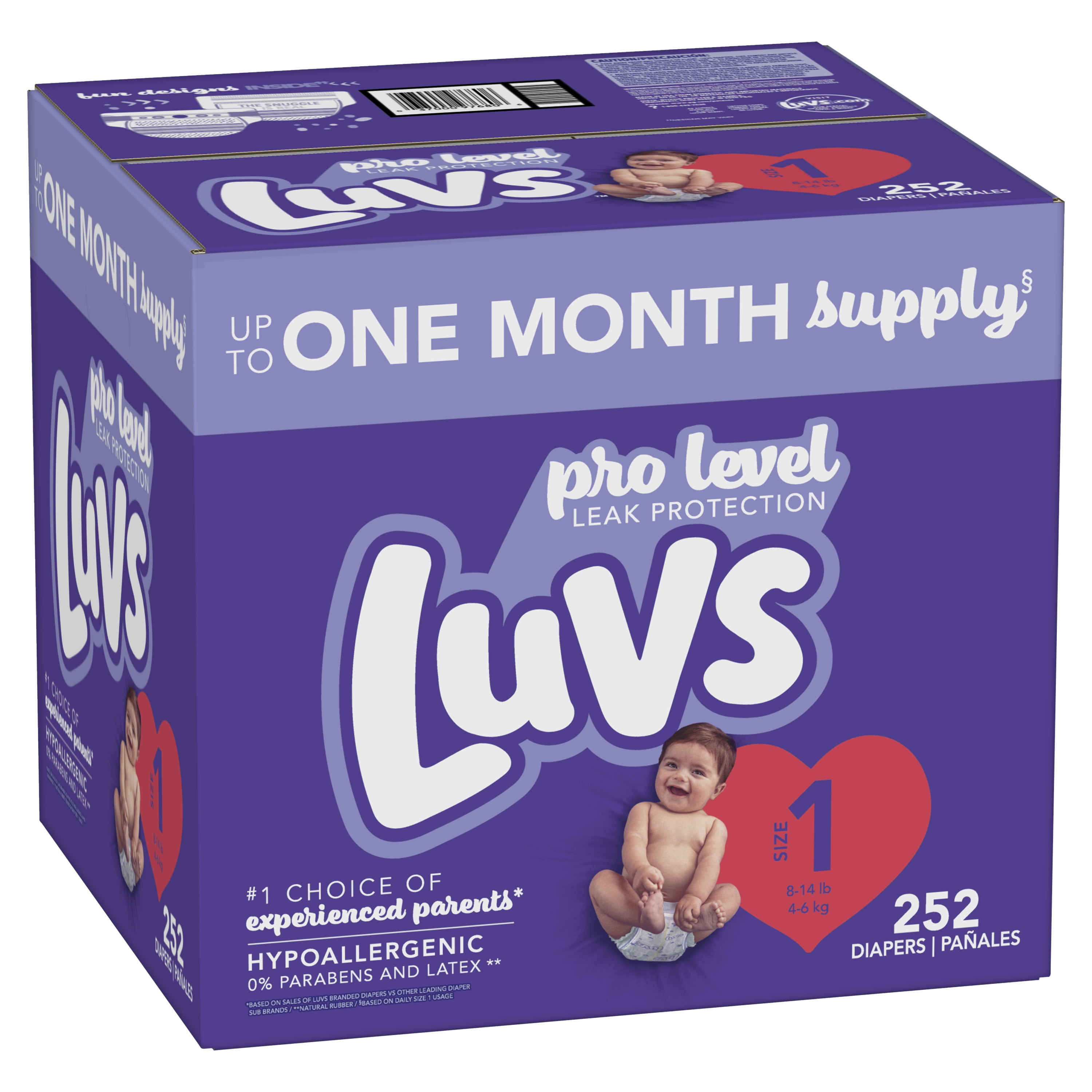 luvs 252 size 1