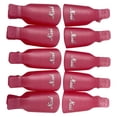 thumbnail image 2 of INTSUPERMAI 10pcs Nail Art Soak Off Clip Cap Pink Plastic Nail UV Gel Polish Remover, 2 of 6