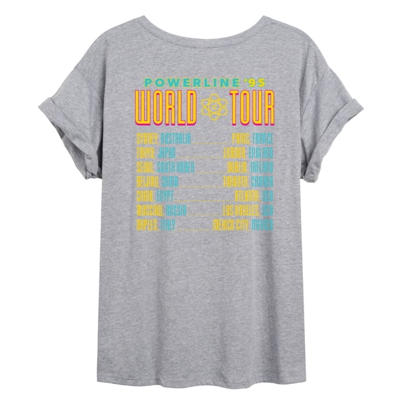 A Goofy Movie - Powerline Tour - Womens Oversized Graphic T-Shirt