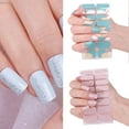 thumbnail image 2 of Gels Nails Strips Glittering Gels Nails Sticker French Tip Nails Art Sticker Nails Polish Wraps Waterproof Nails Sticker, 2 of 4