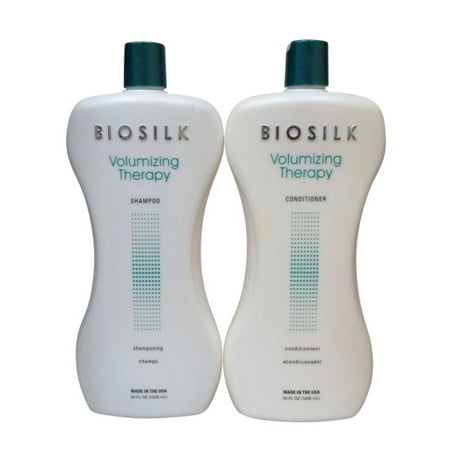 Biosilk Volumizing Therapy Shampoo & Conditioner Liter Duo 34 oz