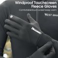 thumbnail image 4 of Guantes Guantes impermeables a prueba de viento para bicicleta, guantes térmicos para ciclismo con pantalla táctil, para invierno, para deportes al aire libre, esquí y bicicleta de carretera, 4 of 8