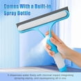 thumbnail image 2 of 3 in 1 Window Cleaning Scraper with Spray, Scrubber and Shower Squeegee for Glass Doors, Mirrors, Car and Home, All-Purpose Window Cleaner Tool (Blue), 2 of 10