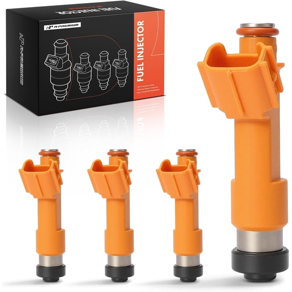 A-Premium Fuel Injectors Compatible with Toyota Camry 2003-2011 & Lexus HS250h 2010-2012, 2.4L 4-PC Set
