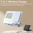 thumbnail image 4 of Charging Station, Wireless Charger, 5 in 1 Phone and Watch Charger for iPhone 17 16 15 14 13 12, for Apple Watch, Wireless Charger Station for AirPods 4 3 2, for iPad, Black, 4 of 5