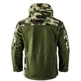 thumbnail image 3 of Kixjoy Tactical Jacket for Men Long Sleeve Waterproof Hooded Jacket Big and Tall Zip Up Winter Coat Outdoor Camo Thermal Mens Hoodies with Pockets, Camouflage M, 3 of 3
