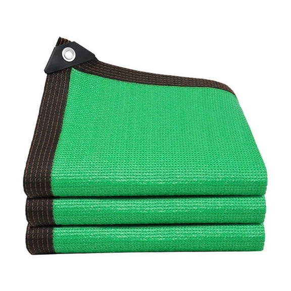Premium Heavy Duty Green Shade Cloth Tarp with Reinforced Edges and Grommets for Garden, Patio, and Outdoor Use