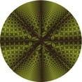thumbnail image 1 of Ahgly Company Machine Washable Indoor Round Transitional Olive Green Area Rugs, 4' Round, 1 of 7