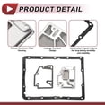 thumbnail image 4 of Unique Bargains 1 juego de kit de junta de filtro de transmisión para Toyota Tacoma 2002-2004 Kit de filtro de transmisión automática Número 3530335020 Tono plateado Metal, 4 of 7