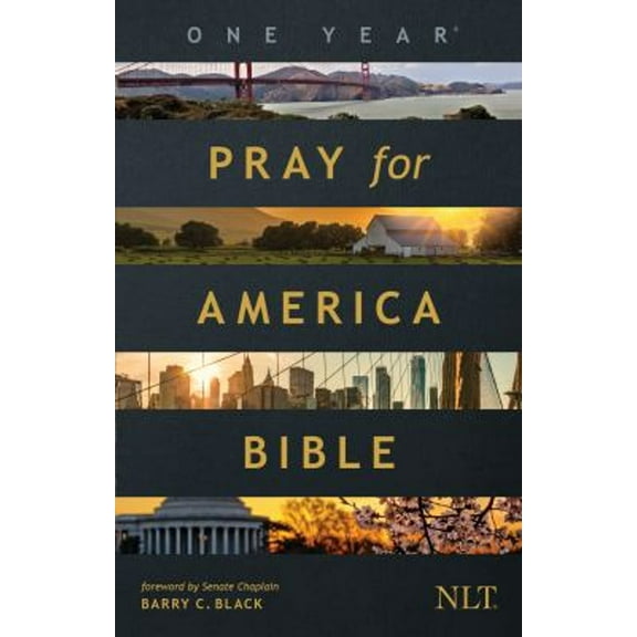 Pre-Owned The One Year Pray for America Bible NLT (Paperback) 9781496443731