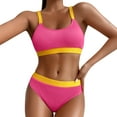 thumbnail image 1 of CAICJ98 Two Piece Swimsuits for Women Womens Tankini Swimsuits High Waisted Bathing Suits Tummy Control Ruffled Top Swimwear Two Piece Swimming Suits B,M, 1 of 5