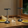 thumbnail image 4 of LED Cordless Table Lamp Rechargeable - Outdoor 6000mAh Battery Operated Portable Table Lights 3 Color Stepless Dimming Table Lamps with Memory Function for Patio Restaurant Dining Black, 4 of 14