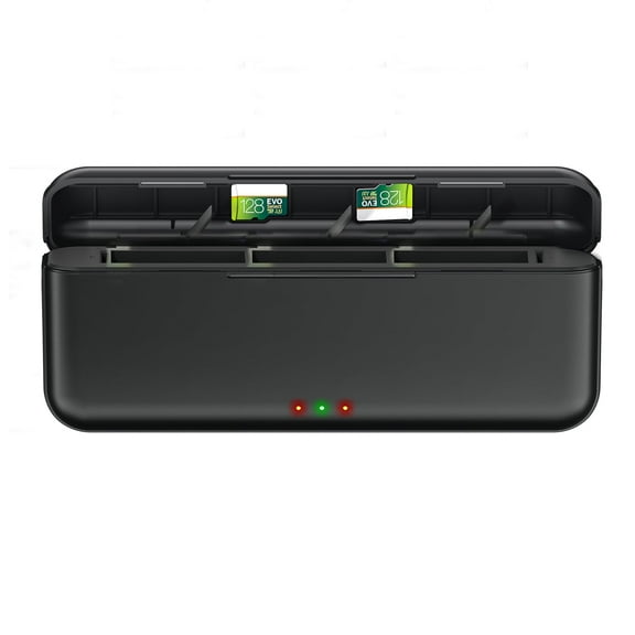 CITYORK 3-Channel DJI Osmo Action 5 Pro Batteries Fast Charger Hub for DJI Osmo Action 5 Pro,Osmo Action 4 and Osmo Action 3