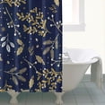 thumbnail image 5 of Artistic Vintage Flower Shower Curtain, Waterproof Fabric with Blooming Garden Design, Machine Washable Bathroom Curtain with Plastic Hooks, Perfect for Seasonal Home or Rental Refresh, 5 of 5