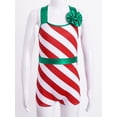 thumbnail image 6 of iEFiEL Girls Christmas Cosplay Costume Sequins Stripes Xmas Dress Leotard,Sizes 4-16, 6 of 7