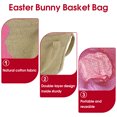 thumbnail image 4 of Bewildely Bonita cesta de caza de huevos de Pascua con asa, bolso organizador de Chocolates, cubo, bolso de mano de yute, decoración de fiesta Almacenamiento y organización del hogar rojo, 4 of 6