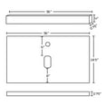 thumbnail image 3 of 36-in. W  18.5-in. D Stone Top In Black Galaxy Color For Deck Mount Faucet AI-1336, 3 of 4