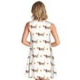 thumbnail image 2 of Bixox Robe Sans Manches à Imprimé Teckel Chiot pour Femmes avec Poches, Robe Décontractée Longueur Genou pour l'Été-TTG, 2 of 7