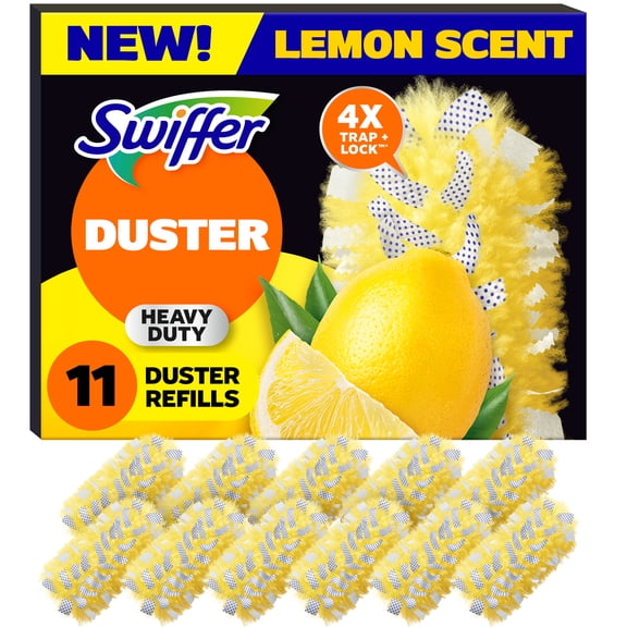 Swiffer Dusters Heavy Duty Duster Refills, Lemon Scent, 11 Count