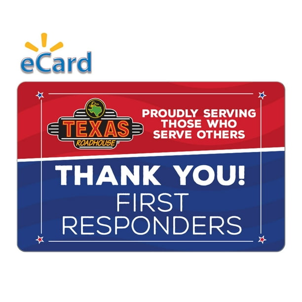 Texas Roadhouse 15 Thank You Gift Card (Email Delivery