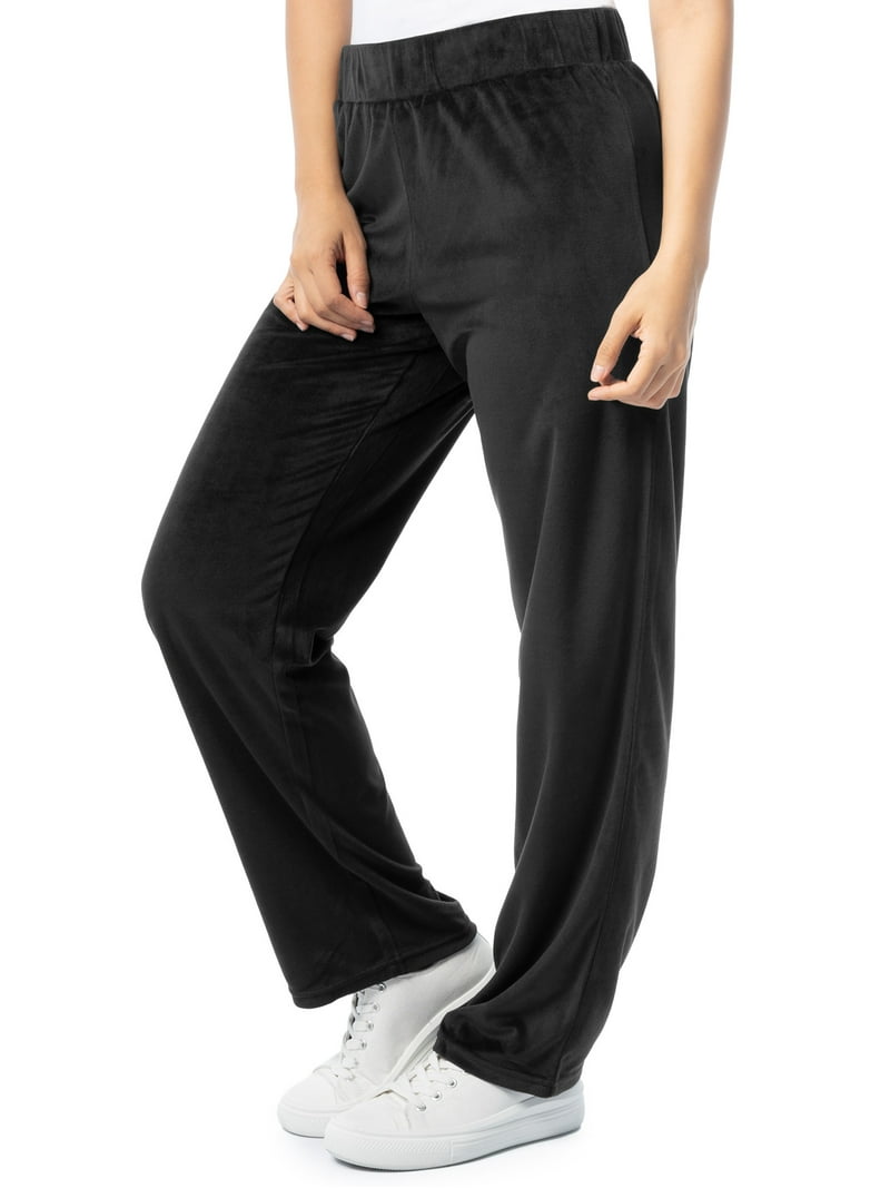 Athletic Works Women's Active Velour Zip-Up Track Jacket and Pants