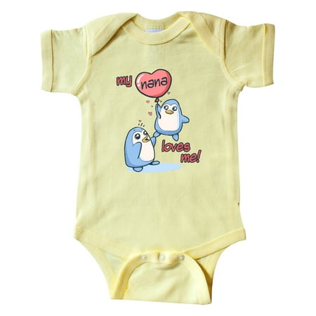 

Inktastic My Nana Loves Me Gift Baby Boy or Baby Girl Bodysuit
