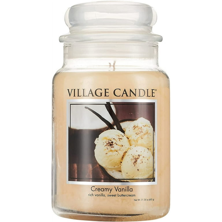 Village Candle Creamy Vanilla Fragrance 2 Wick Candle 26 oz. 