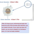 thumbnail image 3 of Waterfall Pool Fountain, Waterfall Fountain Support Bracket Equipment, Swimming Pool Waterfall Water Pools Decoration, 3 of 5